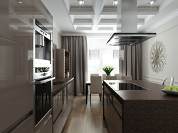 Kitchen interior of a three-room apartment