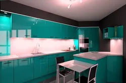 Photo of kitchens sea wave design
