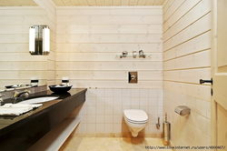 Imitation timber photo bathroom