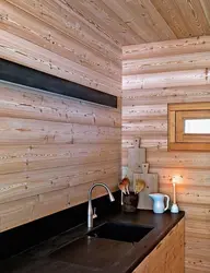 Imitation timber photo bathroom