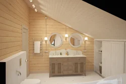 Imitation timber photo bathroom