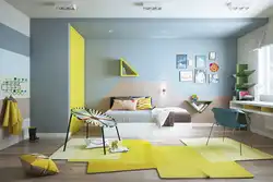 Цвет интерьера спальни детской