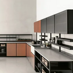 Мебель для кухни из металла фото