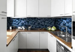 Kitchen design blue apron