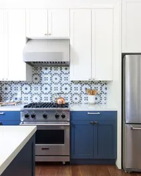 Kitchen design blue apron