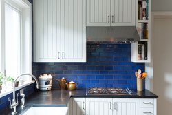 Kitchen design blue apron
