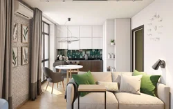 Apartment design 40 sq m 2 rooms