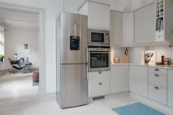 Refrigerator color in kitchen interior