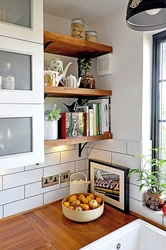 Кухонные полки для маленькой кухни фото