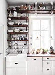 Kitchen shelves for a small kitchen photo