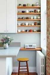 Kitchen shelves for a small kitchen photo