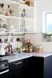 Kitchen shelves for a small kitchen photo