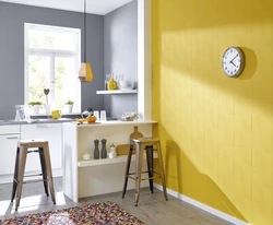 Painting kitchen walls with wallpaper photo