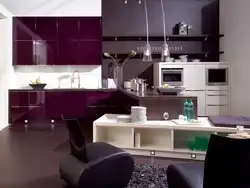 What colors goes with black in the kitchen interior