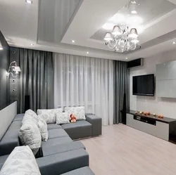 Small gray living room design