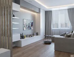 Small gray living room design