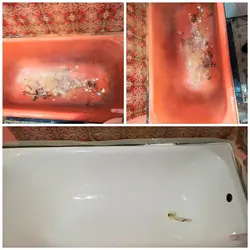 Покрытие ванной акрилом фото