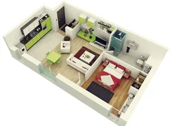Photo of apartment room layout
