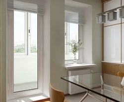 Design of a balcony door in an apartment