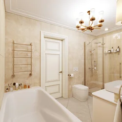 Bathroom design milky color