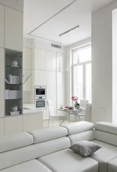 White kitchen studio interior