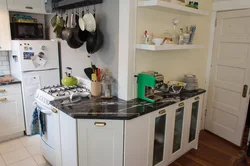 Дызайн кухні з вонкавым кутом