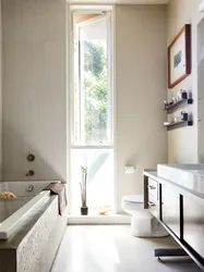 Bathtub with narrow window design