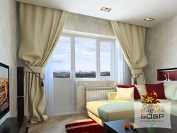 Дизайн Спальни С Балконной Дверью И Окном
