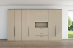 Design of hinged wardrobes in the living room