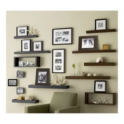 Frames in the living room photo