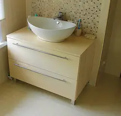 Дызайн ванны з тумбай