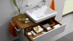Шкафы бар ваннаның дизайны