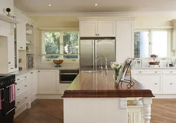 Kitchen Interior In A House With Window And Door