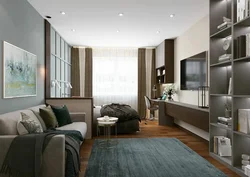 Room Design 18 Sq M Bedroom Living Room With Balcony