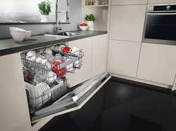 Посудомоечная машина не встраиваемая в интерьере кухни фото