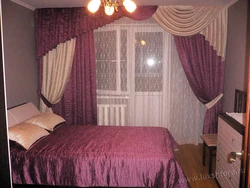 Curtains for bedroom with balcony door photo design