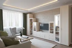 Living room with two wardrobes photo