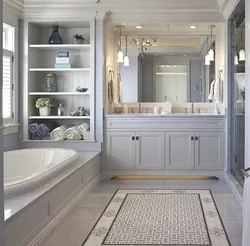 Bath design in modern classic style
