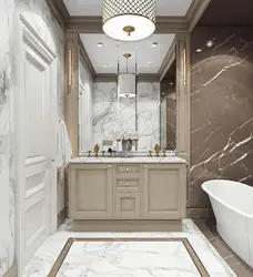 Заманауи классикалық стильдегі ванна дизайны