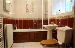 Photo of a bathtub after renovation with tiles in an apartment