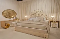 Спальня Белая С Золотом Фото Интерьера