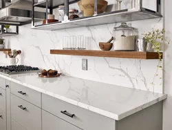 Kitchen Countertop In The Kitchen Interior Photo