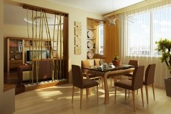 Living room interior bamboo photo