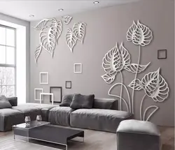 Дизайн стен в гостиной своими руками