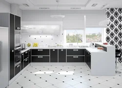 Black Floors In The Kitchen Design Photo