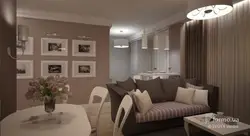 Дизайн гостиной в цвете какао