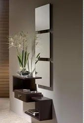 Hallway mirror with cabinet photo in the interior