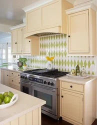 Kitchen design with a bright apron