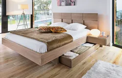 Дизайн спальни кровать из дерева
