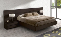 Bedroom design wooden bed